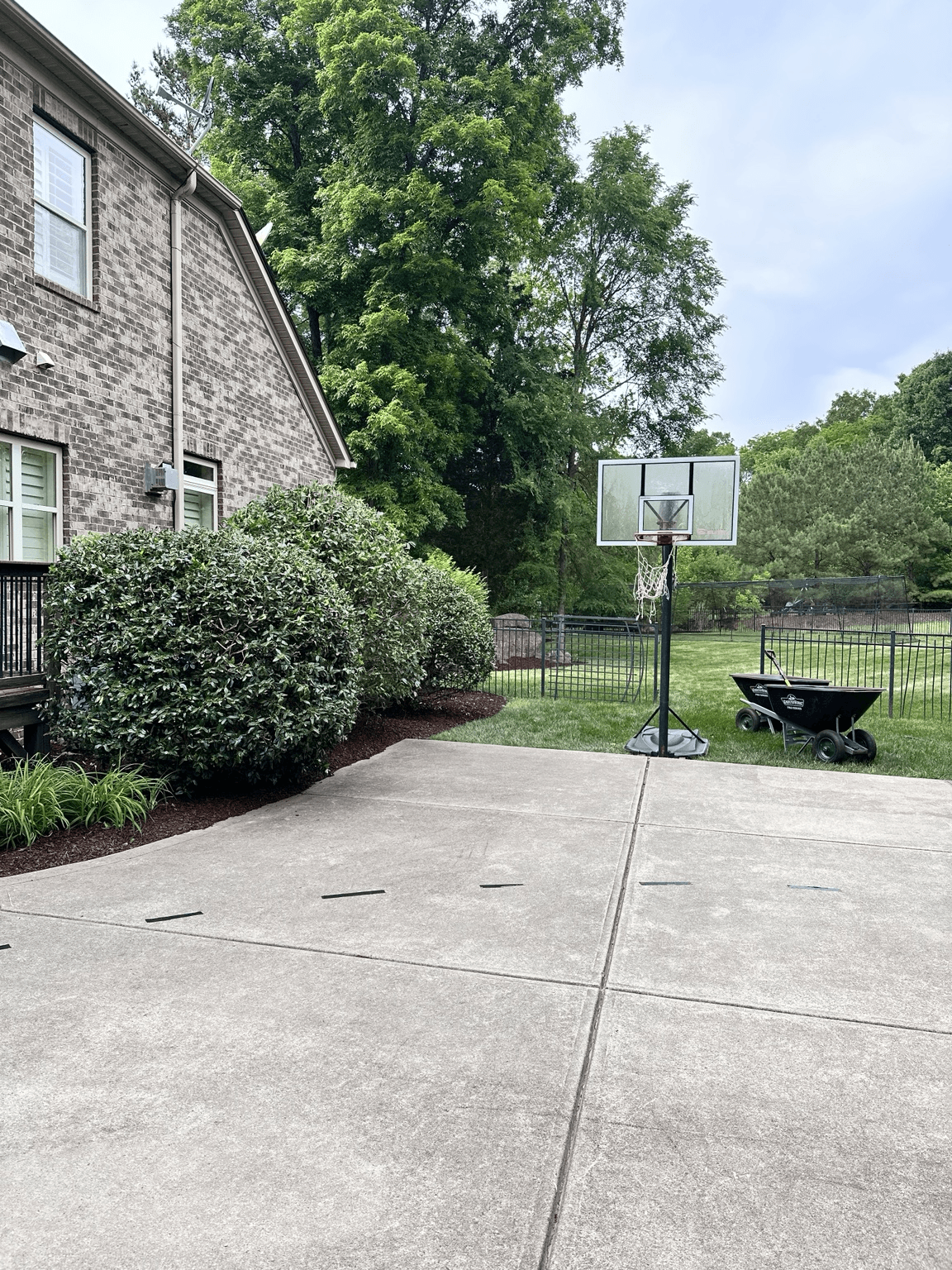 After mulching project at a Charlotte-area property