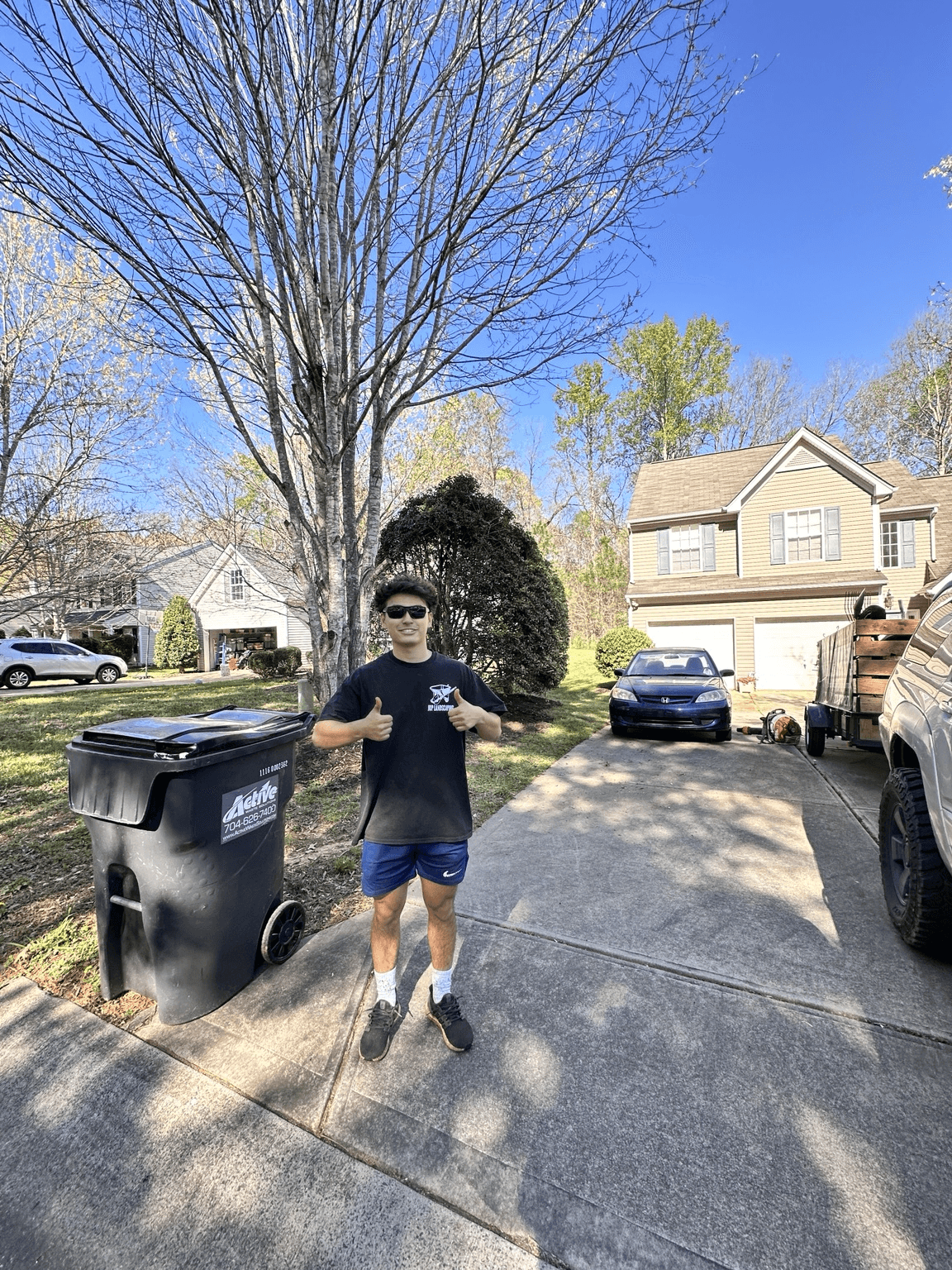 Mulch bed installation and edging — JDP Landscaping Charlotte NC